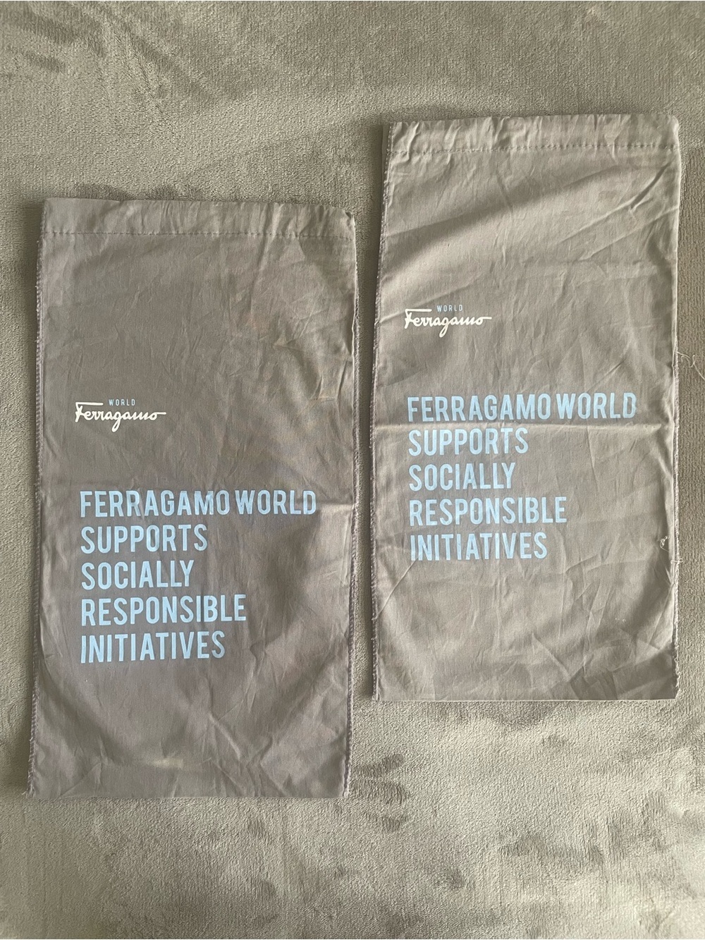 Ferragamo World Dust Bag Set Sustainable Luxury Storage Pouches